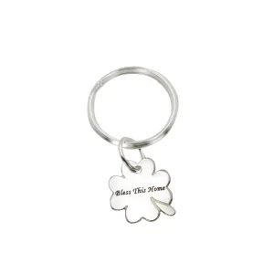 Personalized Clover Key Ring