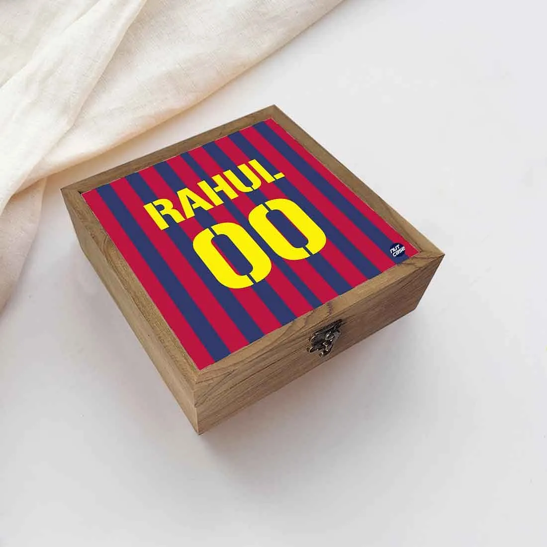 Personalized Jewellery Box Online for Boys - Barcelona Jersey