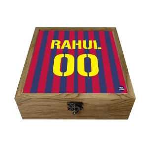 Personalized Jewellery Box Online for Boys - Barcelona Jersey