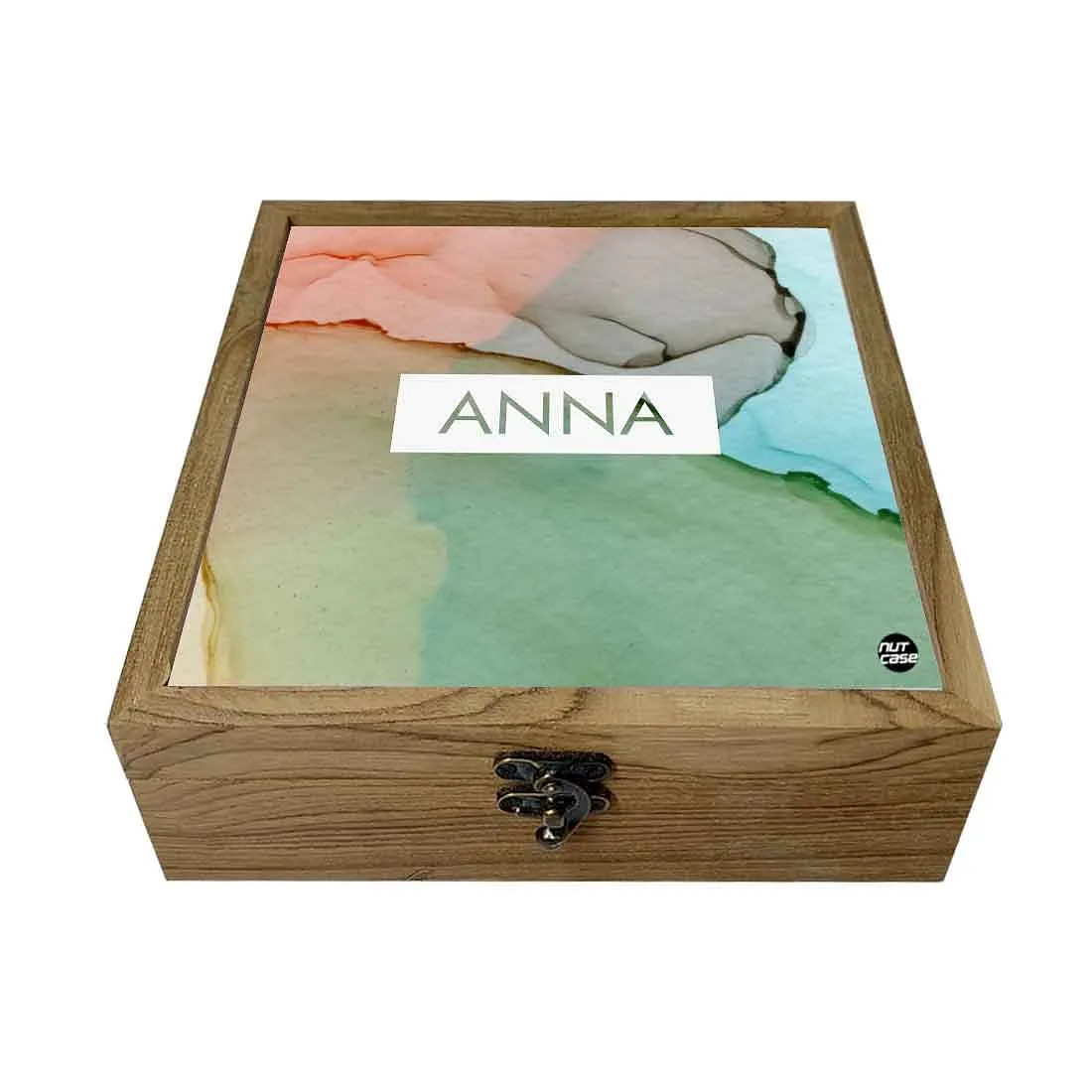 Personalized Keepsake Box Jewellery Storage - Watercolor Shades