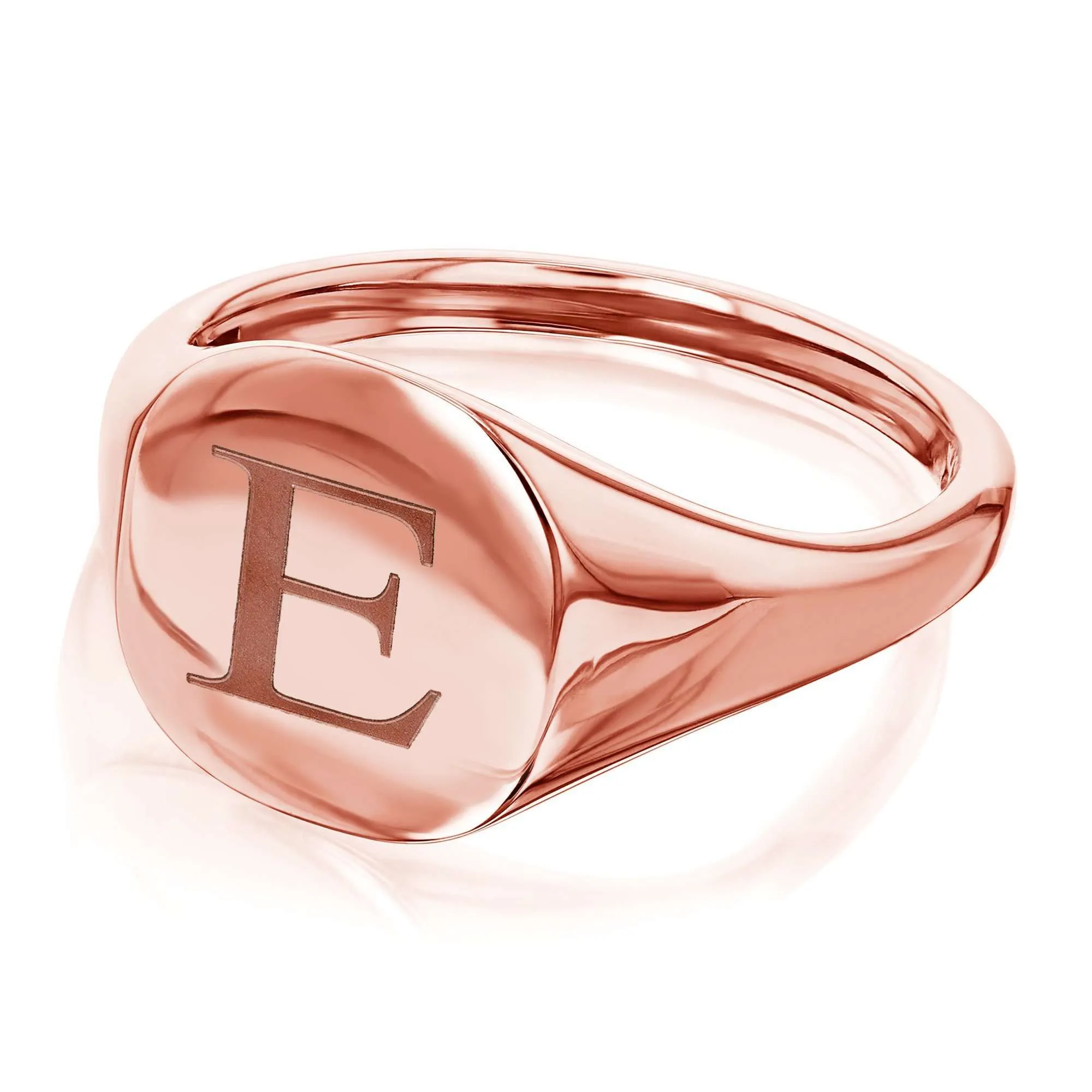 Personalized Signet Cushion 14k Rose Gold