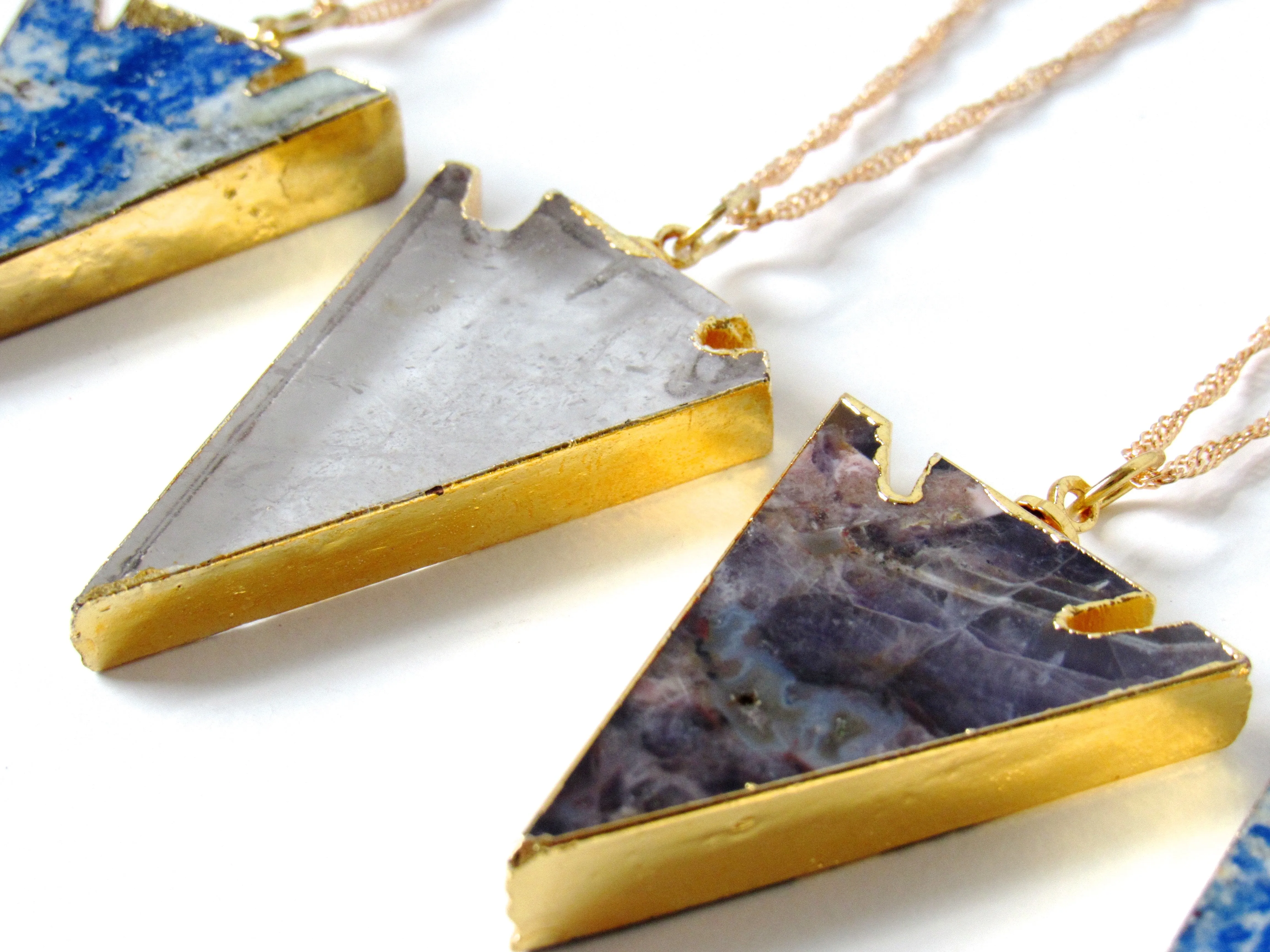 Quartz Arrowhead Necklaces