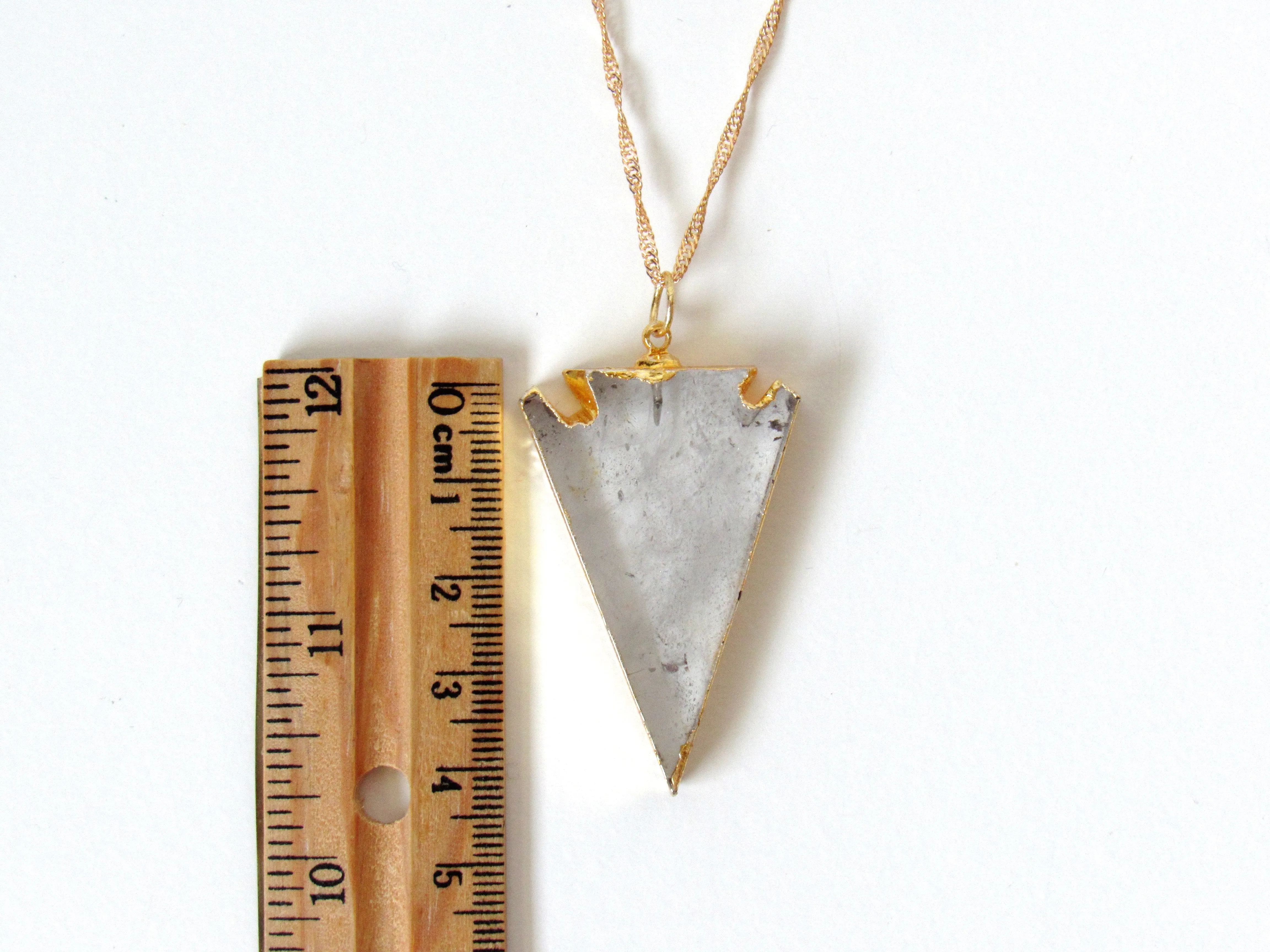 Quartz Arrowhead Necklaces