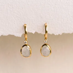 Rainbow Moonstone Earrings - Victoria