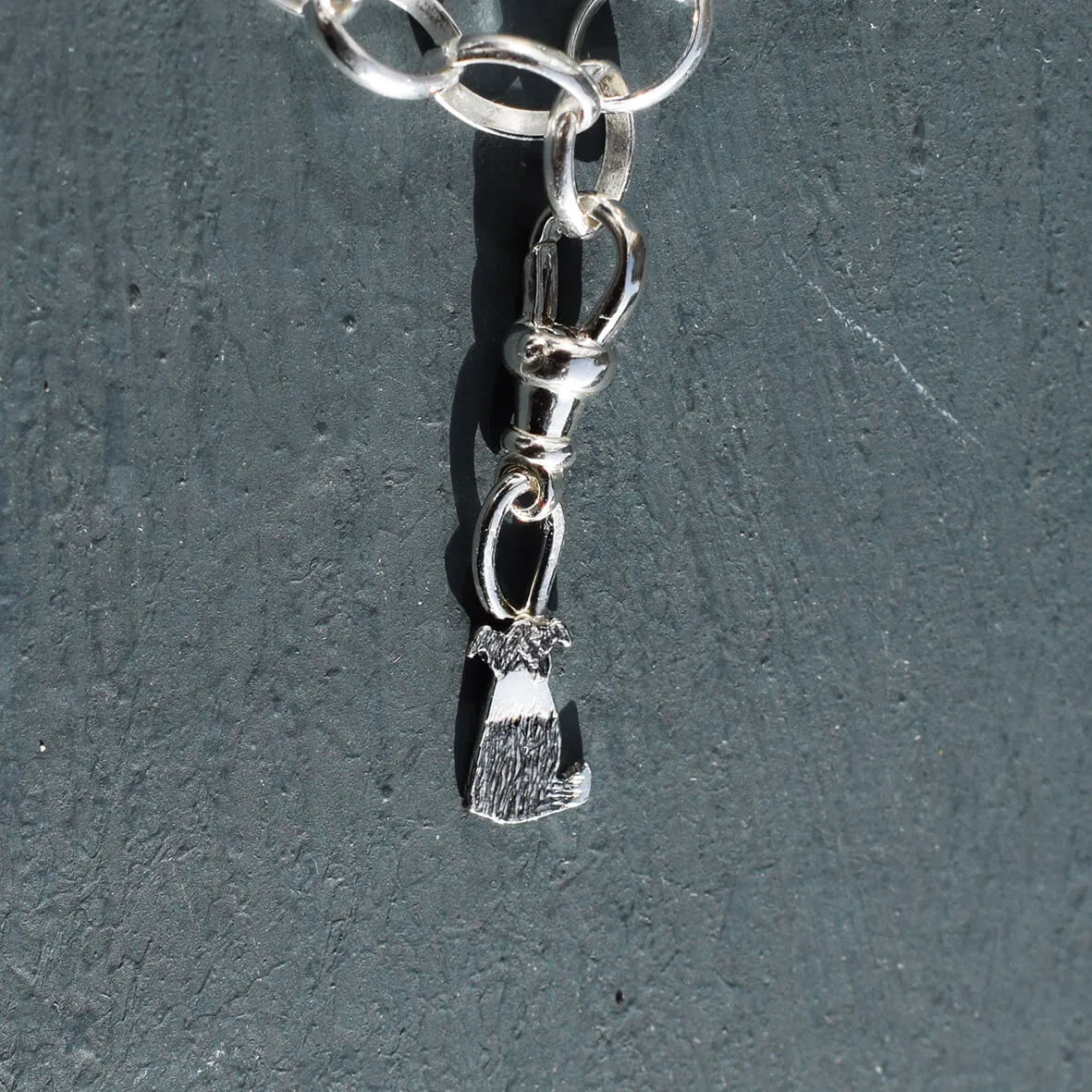 Silver Border Collie Charm