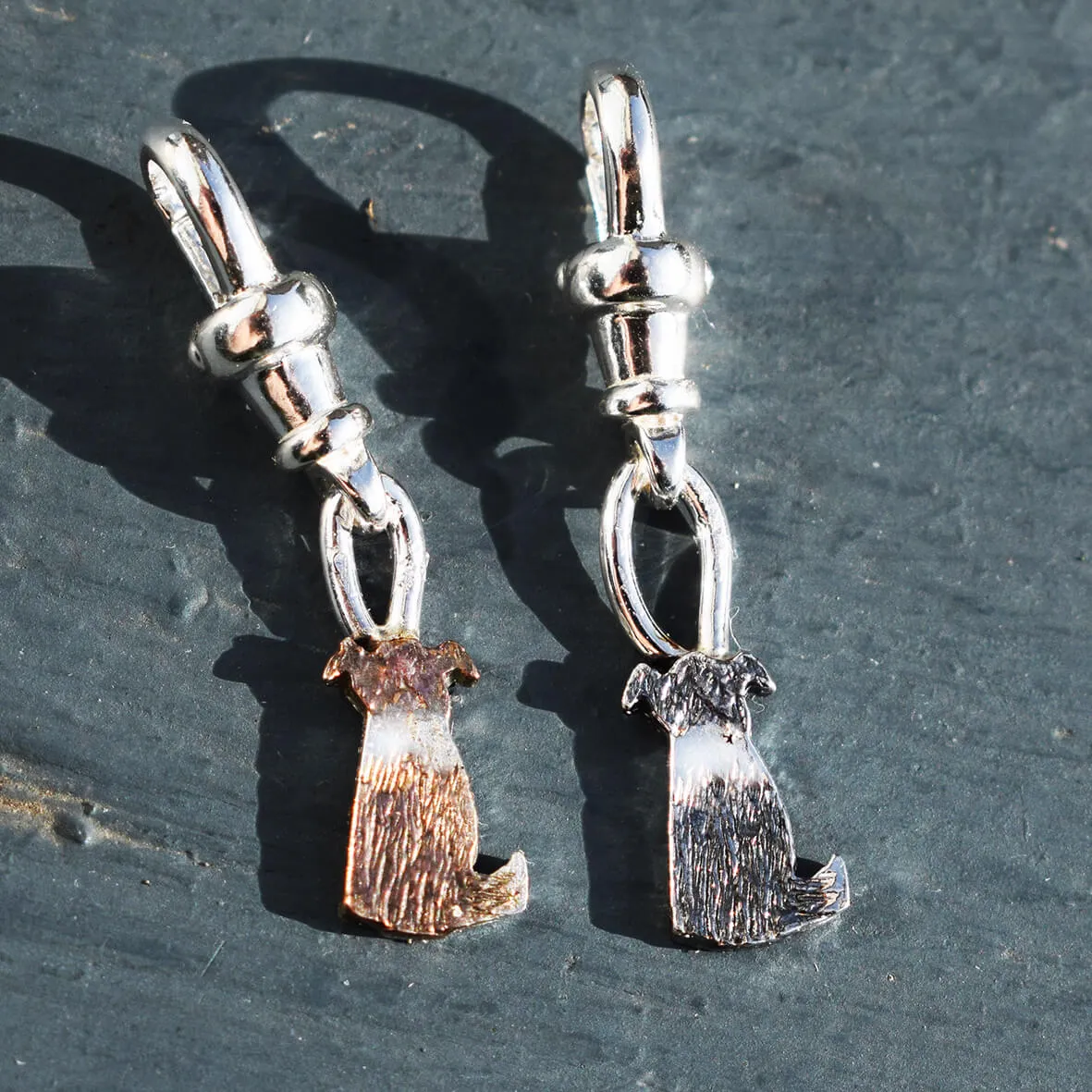 Silver Border Collie Charm