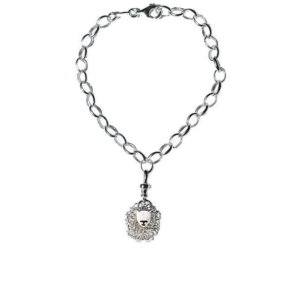 Silver Texel sheep charm