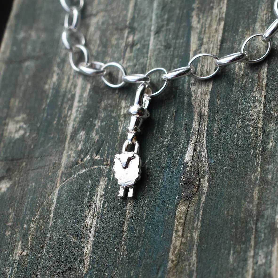 Silver 'Wee Sheep' charm