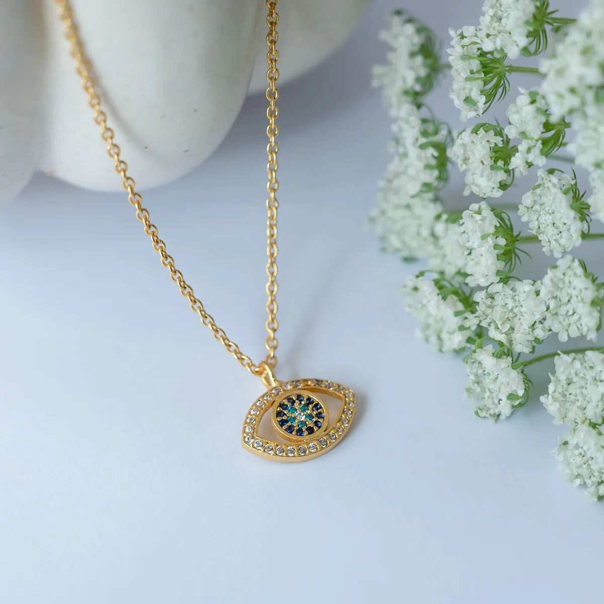 Sparkling Evil Eye Necklace