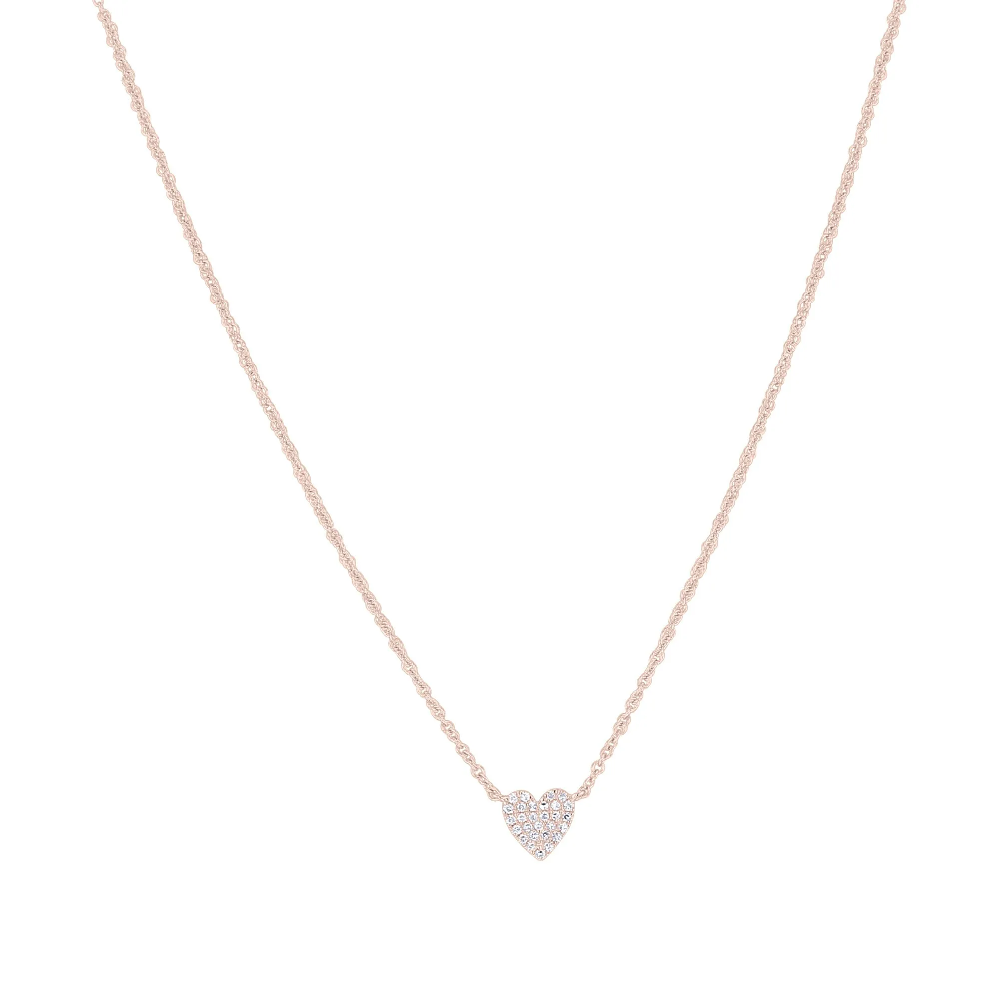 Sparkling Heart Diamond Necklace