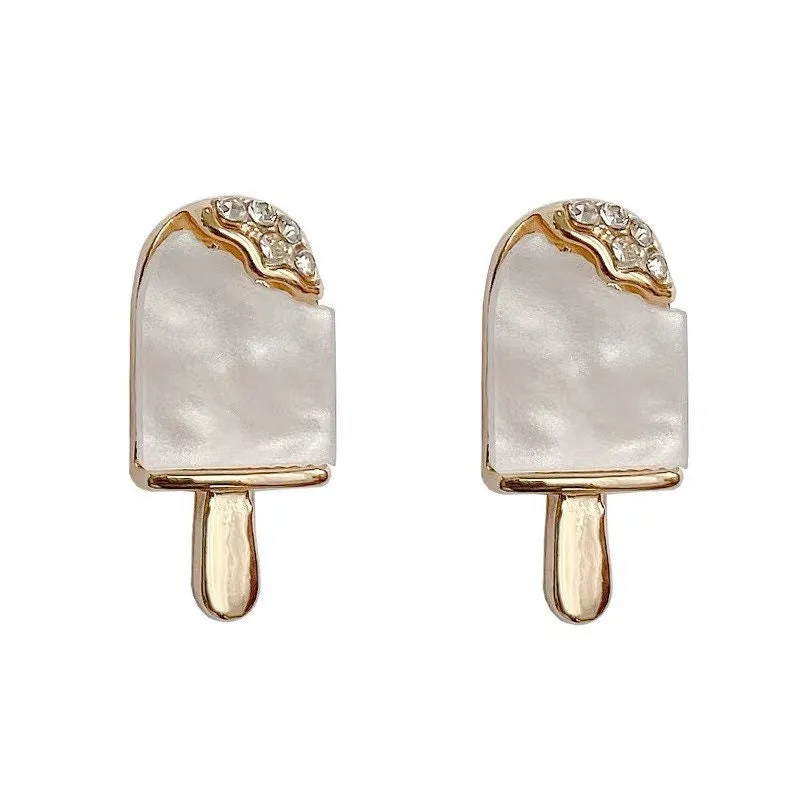 Tiny popsicle earrings| Studs| Sterling Silver| Ice cream earrings| Dainty earrings| 14k gold plated| Foodie jewelry