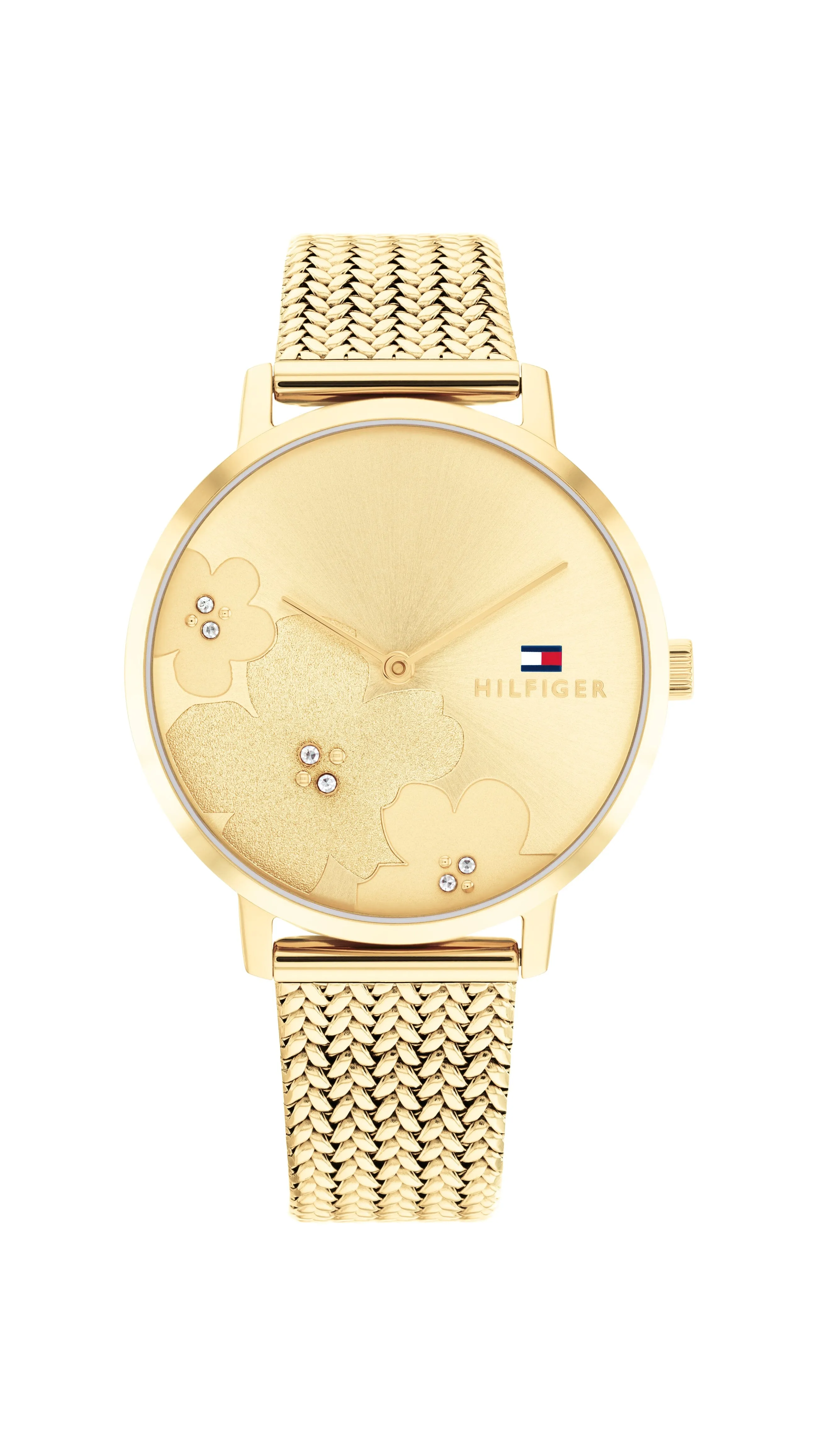 Tommy Hilfiger Tea Le IP Thin Gold Steel Champagne Dial Ladies Watch 1782606