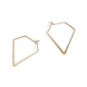 Unique Hoop Earrings - Gold