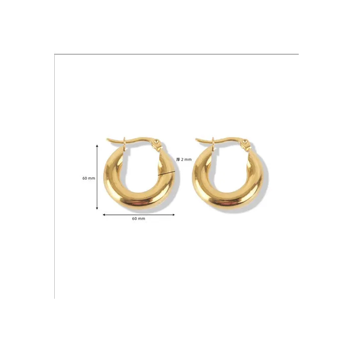 Vintage French Style Circle Earrings