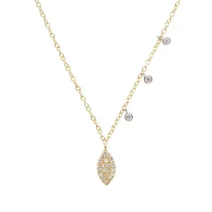 Yellow Gold & Marquise Diamond Necklace